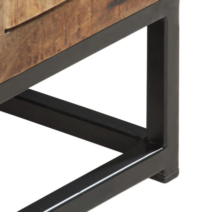 TV-bänk 120x30x40 cm massivt återvunnet trä