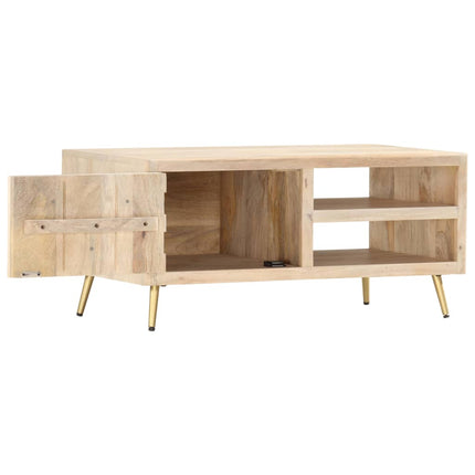 Soffbord 90x45x40 cm massivt mangoträ