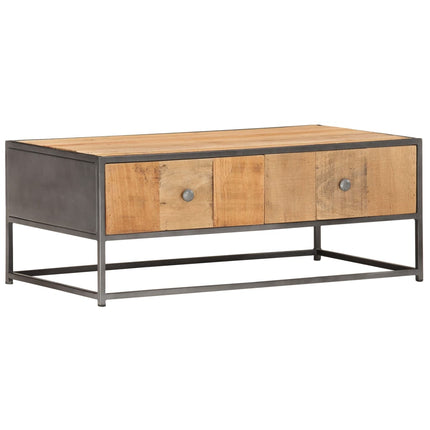 Soffbord 90x50x35 cm massivt återvunnet trä