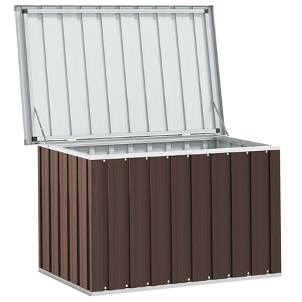 Förvaringslåda för trädgården brun 109x67x65 cm