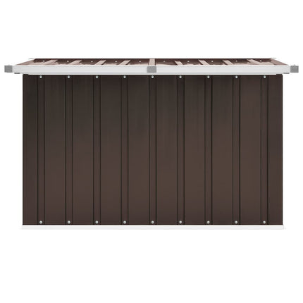 Förvaringslåda för trädgården brun 109x67x65 cm