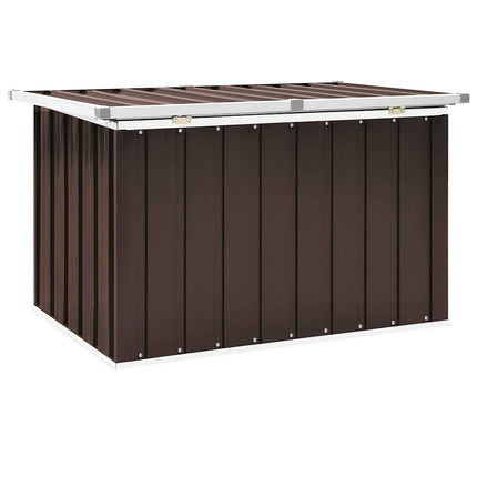 Förvaringslåda för trädgården brun 109x67x65 cm