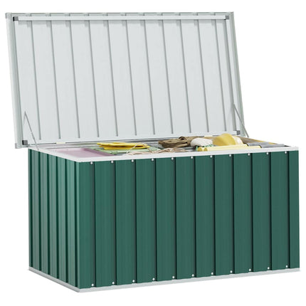 Förvaringslåda för trädgården grön 129x67x65 cm