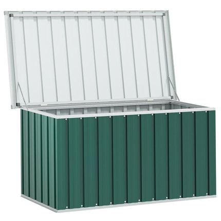 Förvaringslåda för trädgården grön 129x67x65 cm