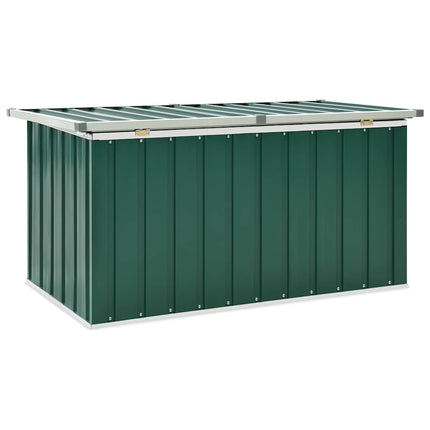 Förvaringslåda för trädgården grön 129x67x65 cm
