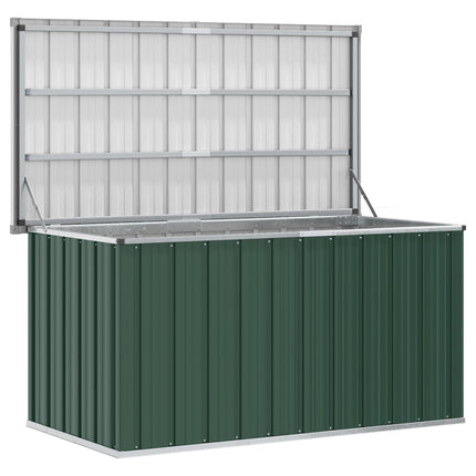 Förvaringslåda för trädgården grön 129x67x65 cm