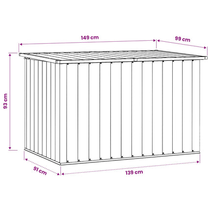 Dynbox brun 149x99x93 cm