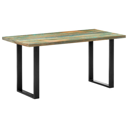 Matbord 160x80x75 cm massivt återvunnet trä