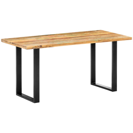 Matbord 160x80x75 cm massivt återvunnet trä