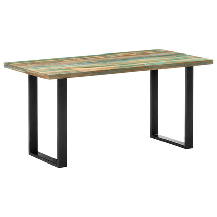 Matbord 160x80x75 cm massivt återvunnet trä