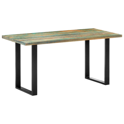 Matbord 160x80x75 cm massivt återvunnet trä