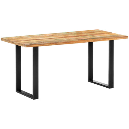Matbord 160x80x75 cm massivt återvunnet trä