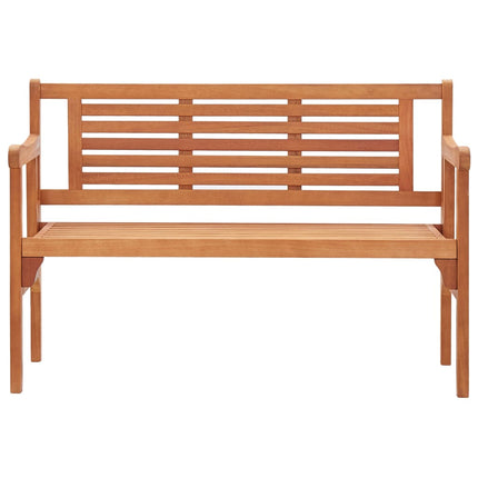 Hopfällbar trädgårdsbänk 120 cm massivt eukalyptusträ
