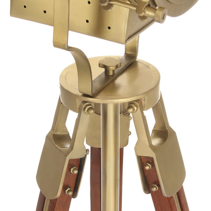 Golvlampa massivt mangoträ 193 cm