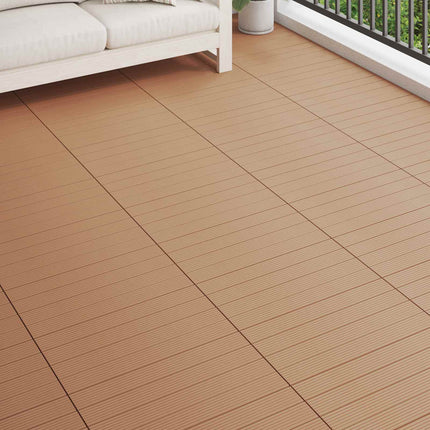 Terrassplattor 6 pcs Brun 60 x 30 cm WPC