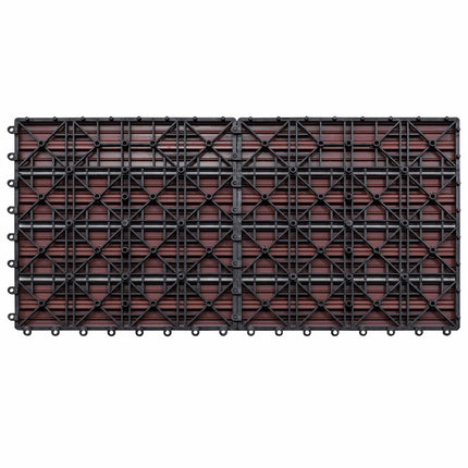 Terrassplattor 6 pcs Brun 60 x 30 cm WPC