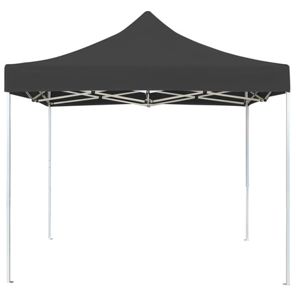 Hopfällbart partytält aluminium 2x2 m antracit