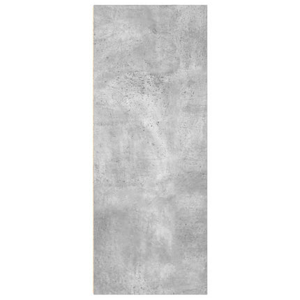 Bokhylla 2 hyllor betonggrå 40x30x76,5 cm konstruerat trä