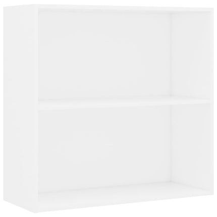 Bokhylla vit 80x30x76,5 cm konstruerat trä