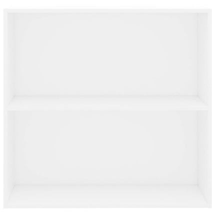 Bokhylla vit 80x30x76,5 cm konstruerat trä
