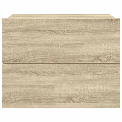 Sängbord sonoma ek 40x30x30 cm konstruerat trä
