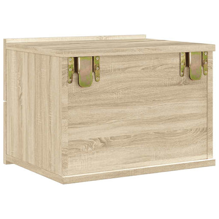 Sängbord sonoma ek 40x30x30 cm konstruerat trä