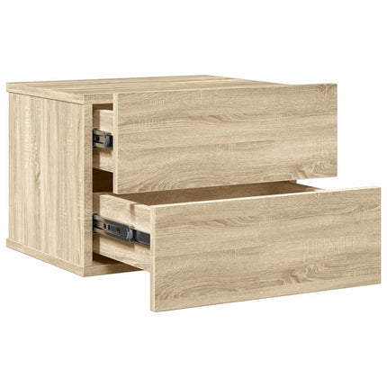 Sängbord sonoma ek 40x30x30 cm konstruerat trä