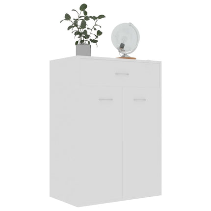 Skoskåp vit 60x35x84 cm konstruerat trä
