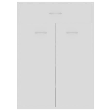 Skoskåp vit 60x35x84 cm konstruerat trä