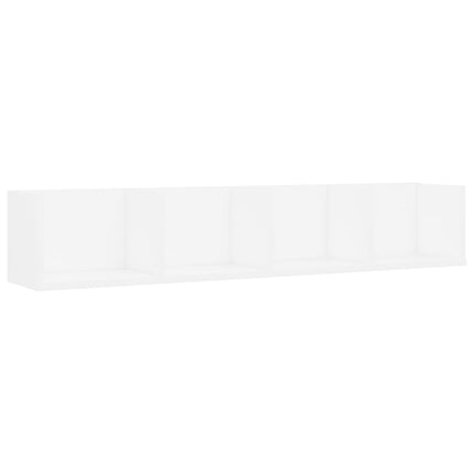 CD-hylla vit 100x18x18 cm konstruerat trä