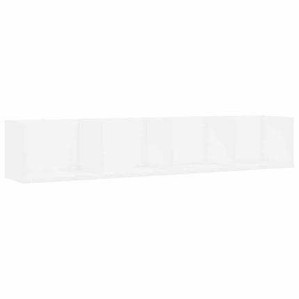 CD-hylla vit 100x18x18 cm konstruerat trä