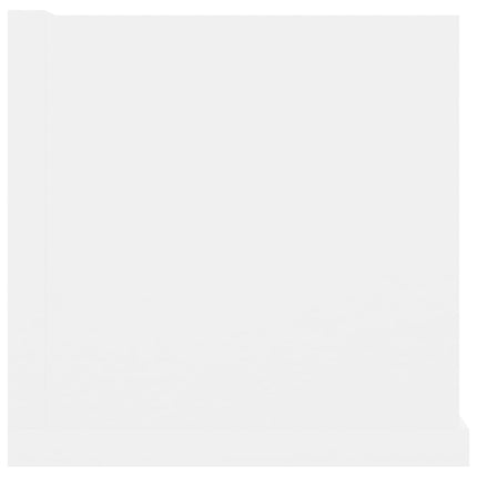 CD-hylla vit 100x18x18 cm konstruerat trä