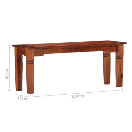 Bänk 110 cm massivt akaciaträ