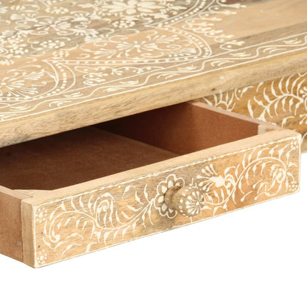 Soffbord 110x50x45 cm mandmålat massivt mangoträ