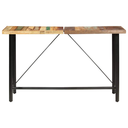 Barbord 180x70x107 cm massivt återvunnet trä
