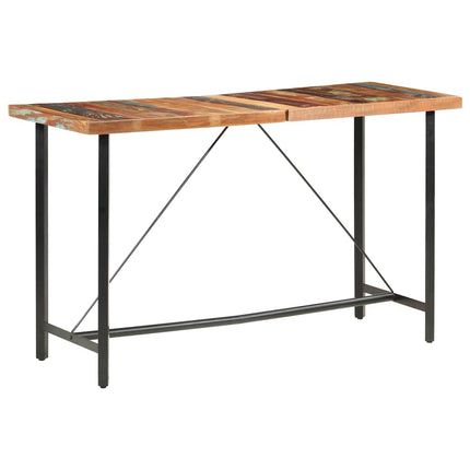 Barbord 180x70x107 cm massivt återvunnet trä