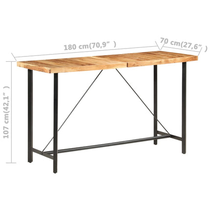 Barbord 180x70x107 cm massiv akacia
