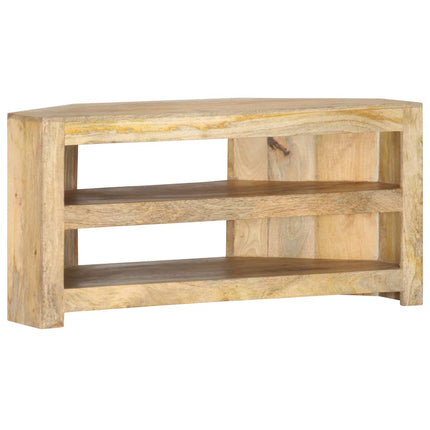 TV-bänk för hörn 90x45x45 cm massivt mangoträ