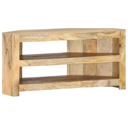 TV-bänk för hörn 90x45x45 cm massivt mangoträ