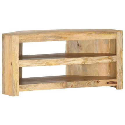 TV-bänk för hörn 90x45x45 cm massivt mangoträ