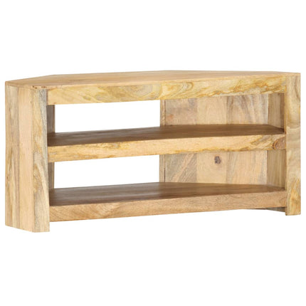 TV-bänk för hörn 90x45x45 cm massivt mangoträ