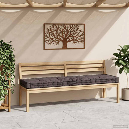 Dyna till pallsoffa bomull 120x40x7 cm antracit
