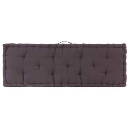 Dyna till pallsoffa bomull 120x40x7 cm antracit