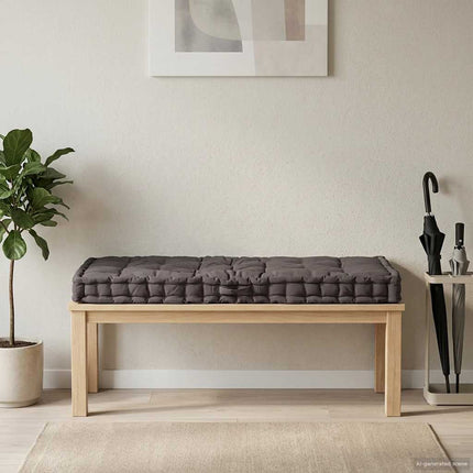 Dyna till pallsoffa bomull 120x80x10 cm antracit