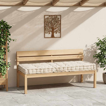 Dyna till pallsoffa bomull 120x80x10 cm beige