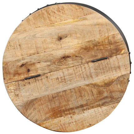 Soffbord runt 53x43 cm massivt mangoträ