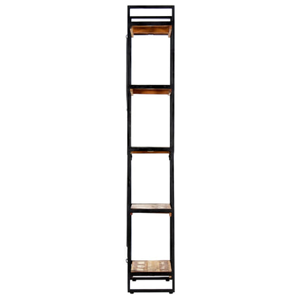 Bokhylla med 5 hyllor 60x30x180 cm massivt återvunnet trä