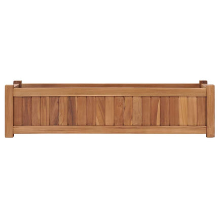 Odlingslåda upphöjd 100x30x25 cm massivt teakträ