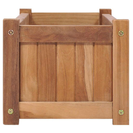 Odlingslåda upphöjd 100x30x25 cm massivt teakträ