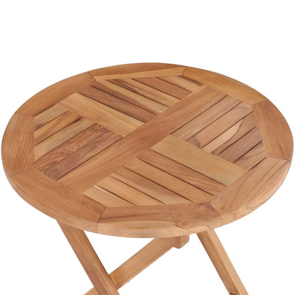 Hopfällbart trädgårdsbord 45 cm massiv teak